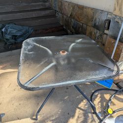 Outdoor Glass Table