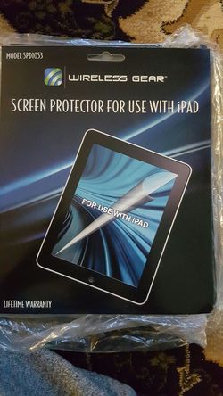 Screen protector for use with Ipad