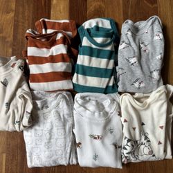 3-6 Month Clothing Lot Long Sleeves (7) Gender Neural 