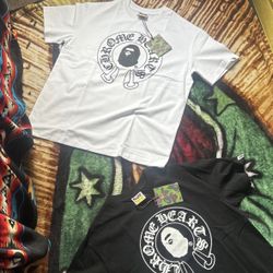 White/black bape shirt