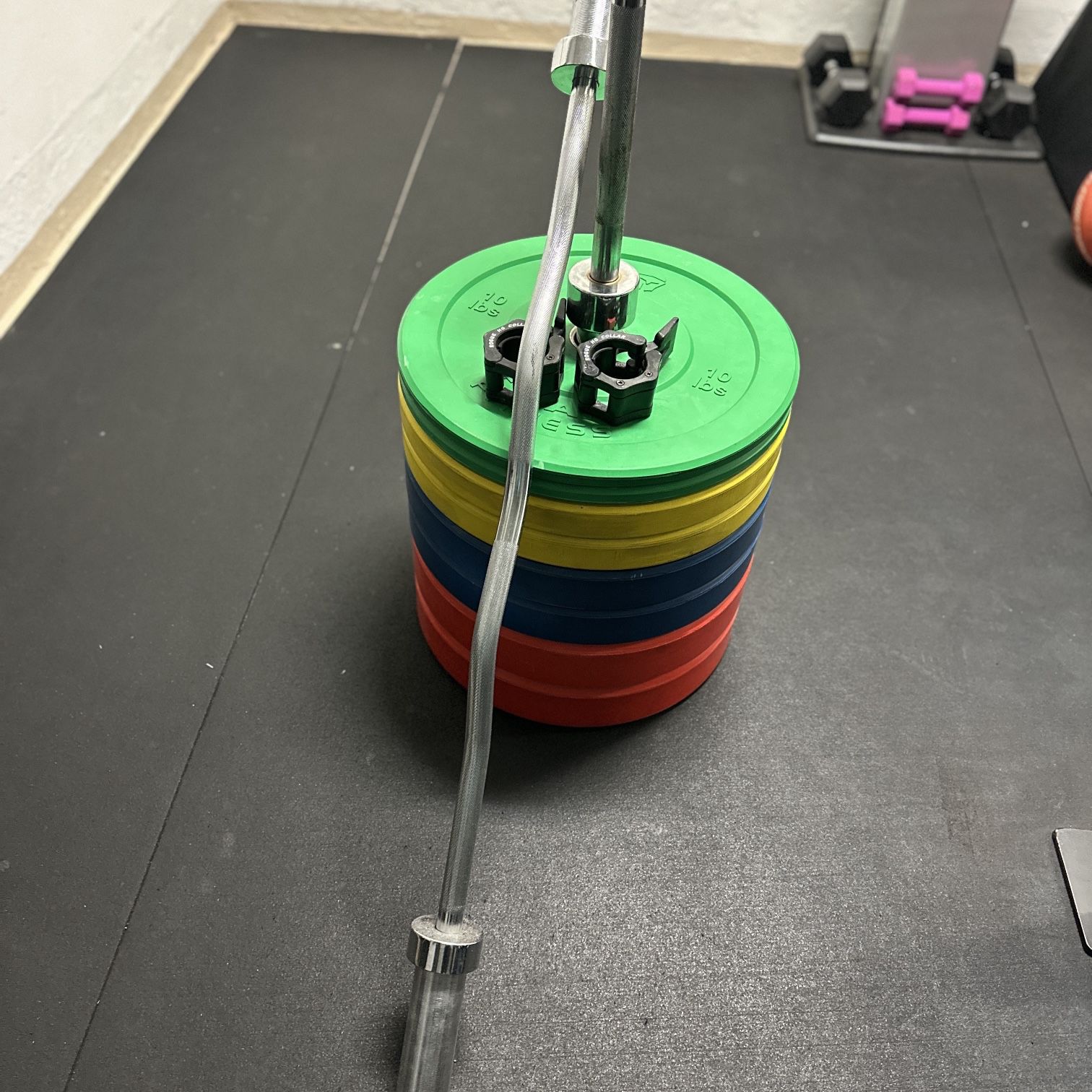 Bumper Plates With Barbell 
