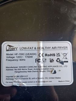HUGE 5.8-quart basket..1700W Air Fyer