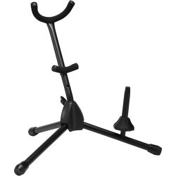 Titan Folding Alto or Tenor Saxophone Stand With Single Flute or Clarinet Peg Standard