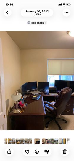Executive Office Furniture Set – Desk, Chair & File Cabinet
