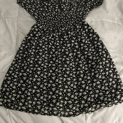 Black Flower dress