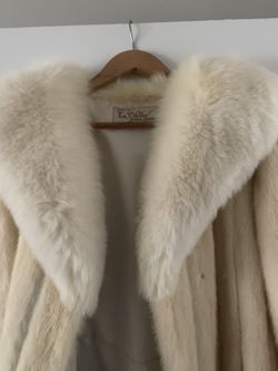 White Full length mink coat, Pick Up Only 