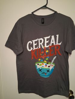New Cereal Killer Graphic T-Shirt Medium Large