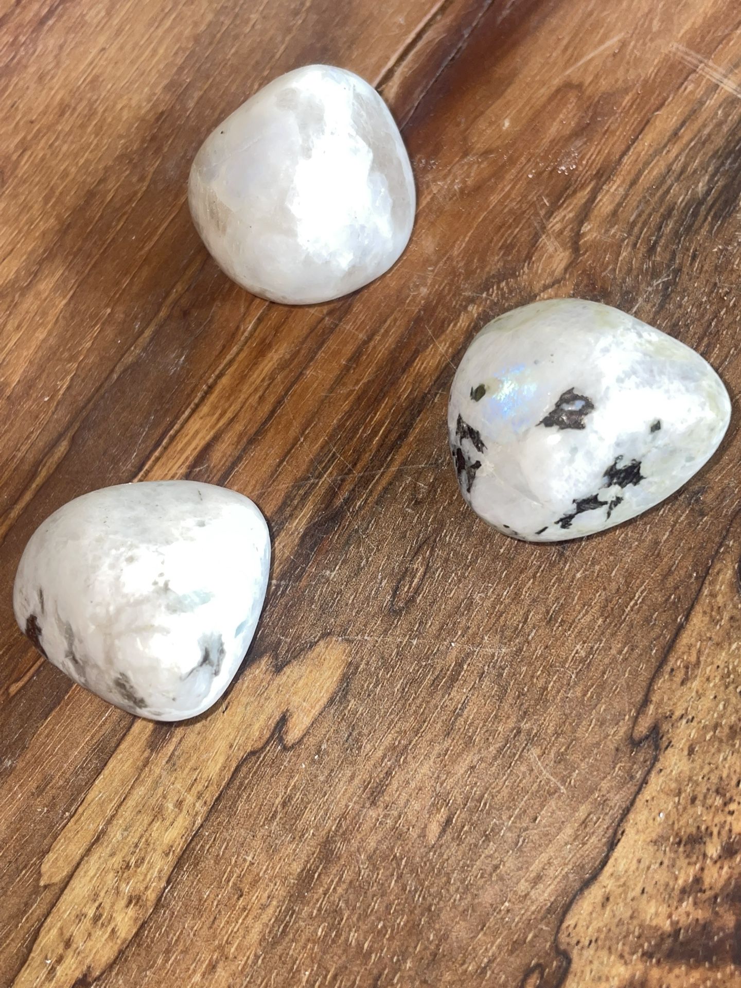 White Moonstone Pocket Stone Set ~Soothing Crystal~