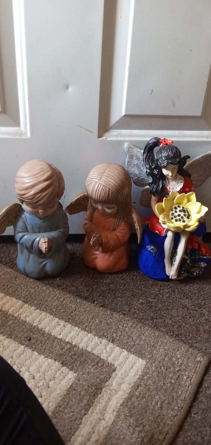Angel Statues Good Condition $7.00 Each