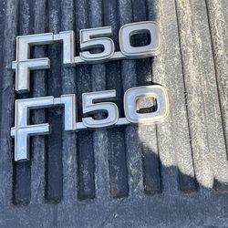 1980s Ford F-150 Truck Emblems Parts Set