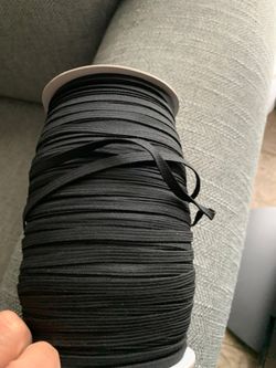 Black elastic 1/4 $1 per yard