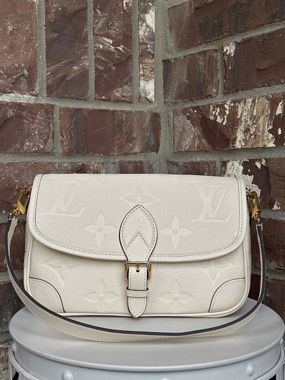 Louis Vuitton White Diane Purse