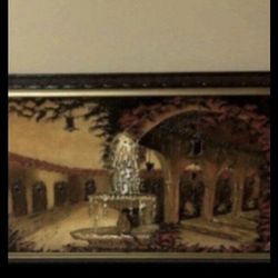 Antique Heirloom Framed Oil Painting