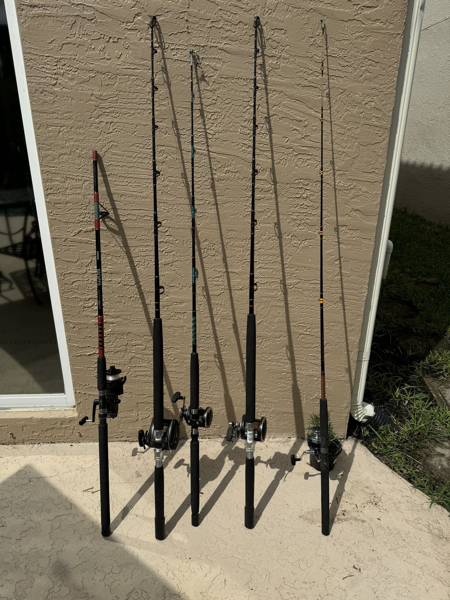 Lot Of Fishing Rod And Reel Combos