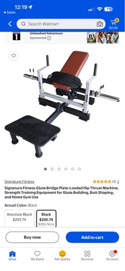 Hip thrust machine