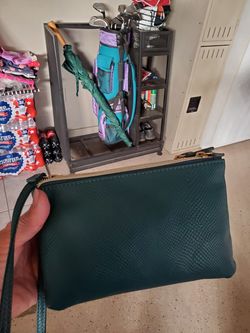 Teal crossbody bag, new