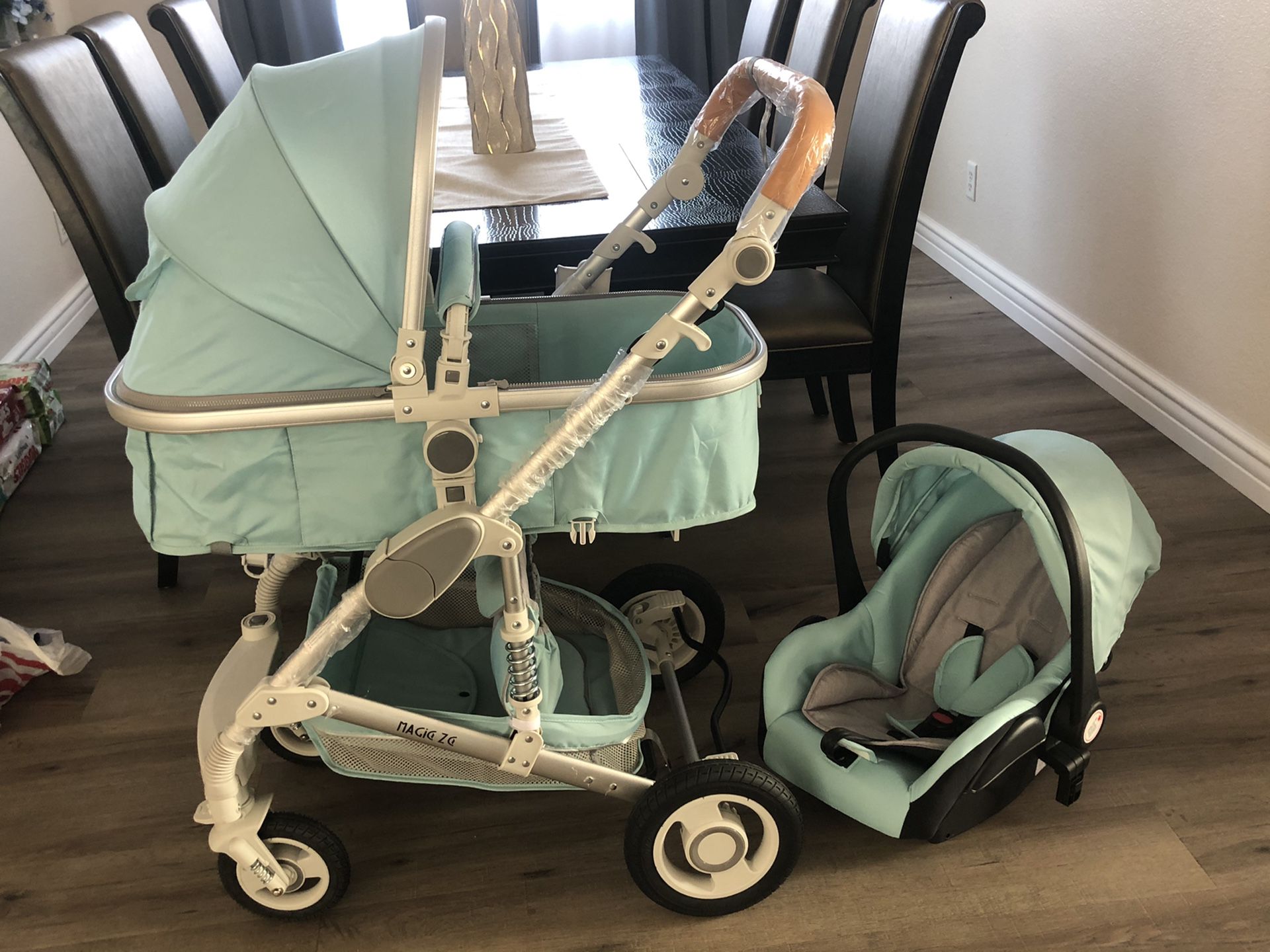Teal Modern Baby stroller