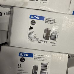 Eaton,Siemense,Squre D Arc Fault Combination Circuit Breakers 20/15amp Available