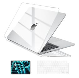 EooCoo Case Compatible with MacBook Air 15 inch M4 2025 2024 2023 Release A3241 M3 A3114 M2 A2941 Liquid Retina Display, Plastic Hard Shell Case + Key