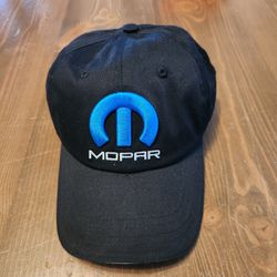 Mopar Embroidered Hat Adjustable Black Cap Hat 100% Cotton New Without Tags OSFA
