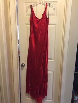 Red formal dress