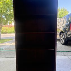 🪵 Executive Solid Wood Desk + Matching Bookshelf – $375 OBO (Set)