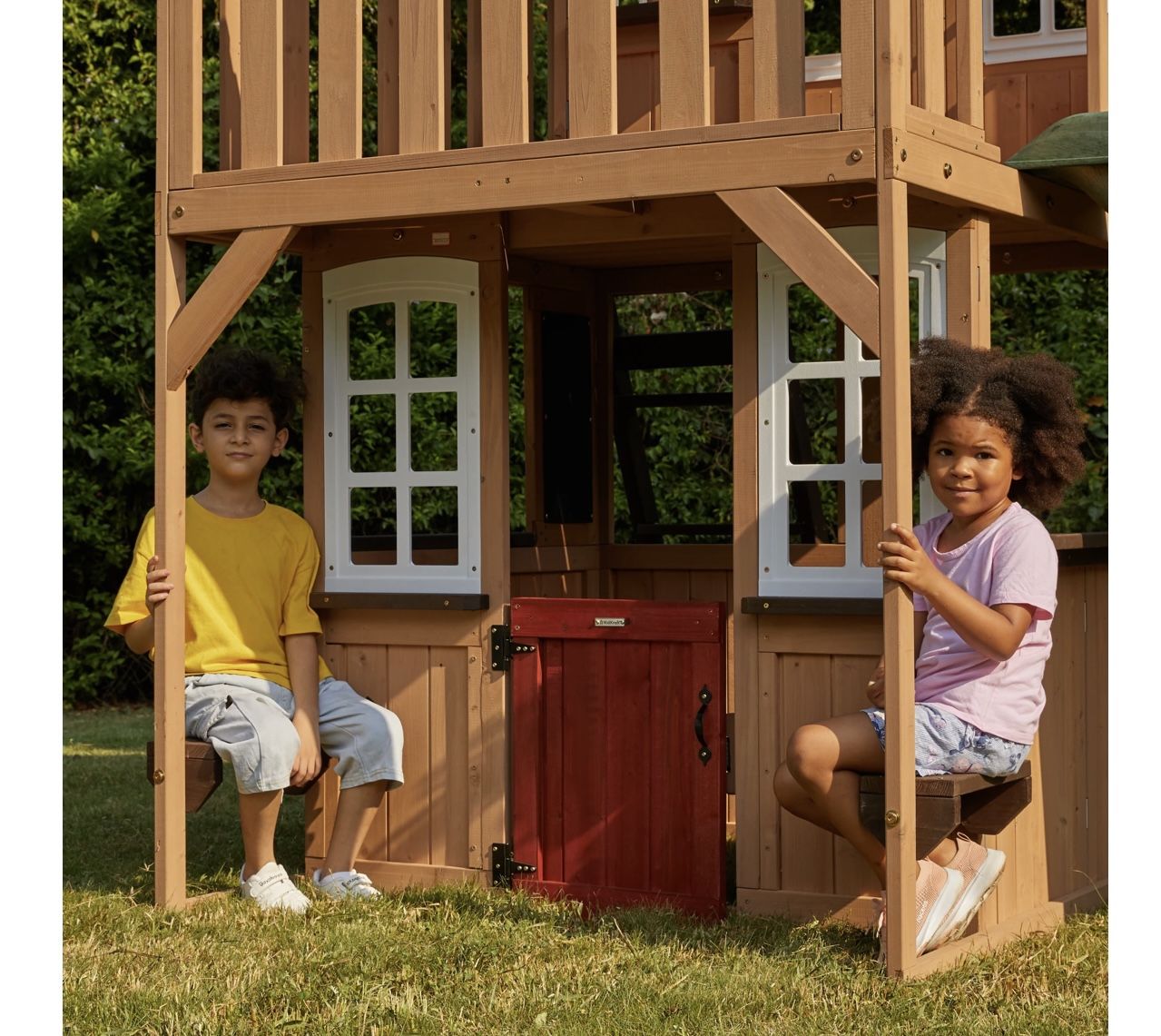Cedar Summit By Kidkraft Lofty Heights Outdoor Playhouse For Sale In  Walnut, Ca - Offerup