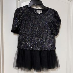 Little Girls’ Skirt & Sequin Top