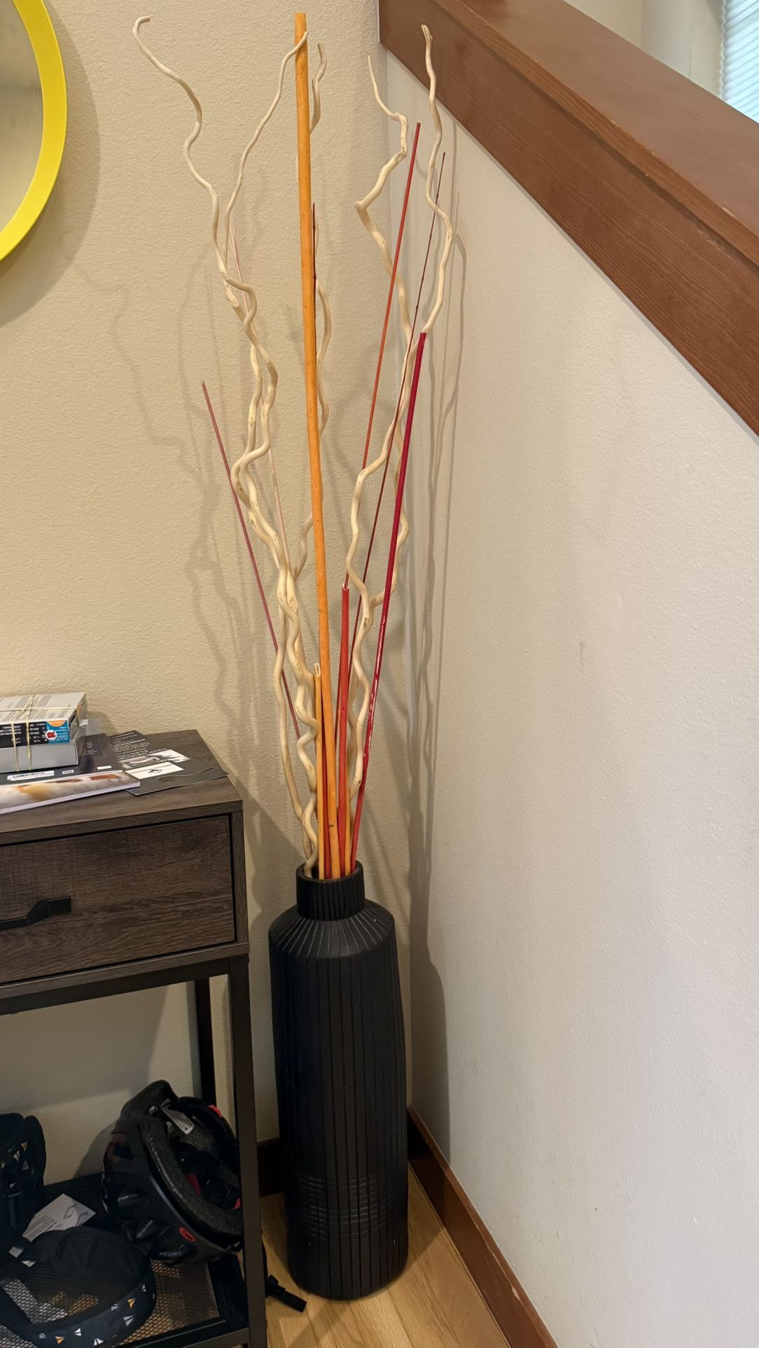 Decorative Vase with colorful sticks *Move out Sale*