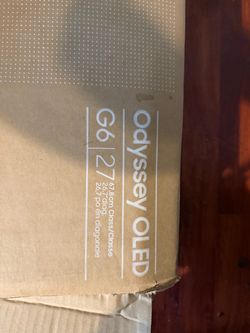 SAMSUNG 27” ODYSSEY OLED G6