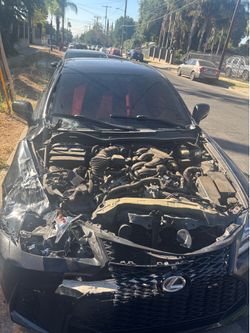 Crashed Lexus is(contact info removed) black
