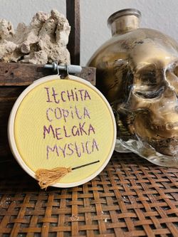 Hocus Pocus Handmade Embroidery Art