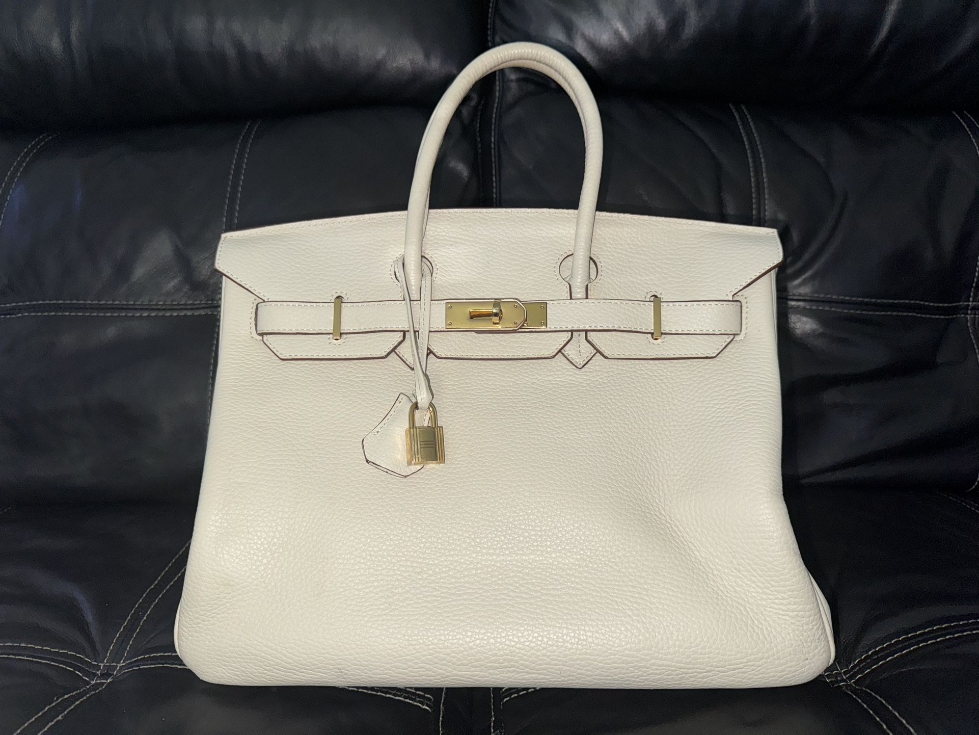 Birkin Handbag Light Togo with Rose Gold Hardware 35
