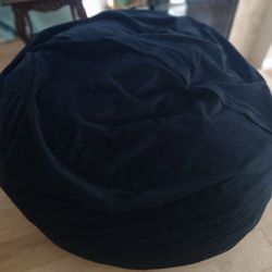 Black Bean Bag- Memory Foam 6ft Chill Sack