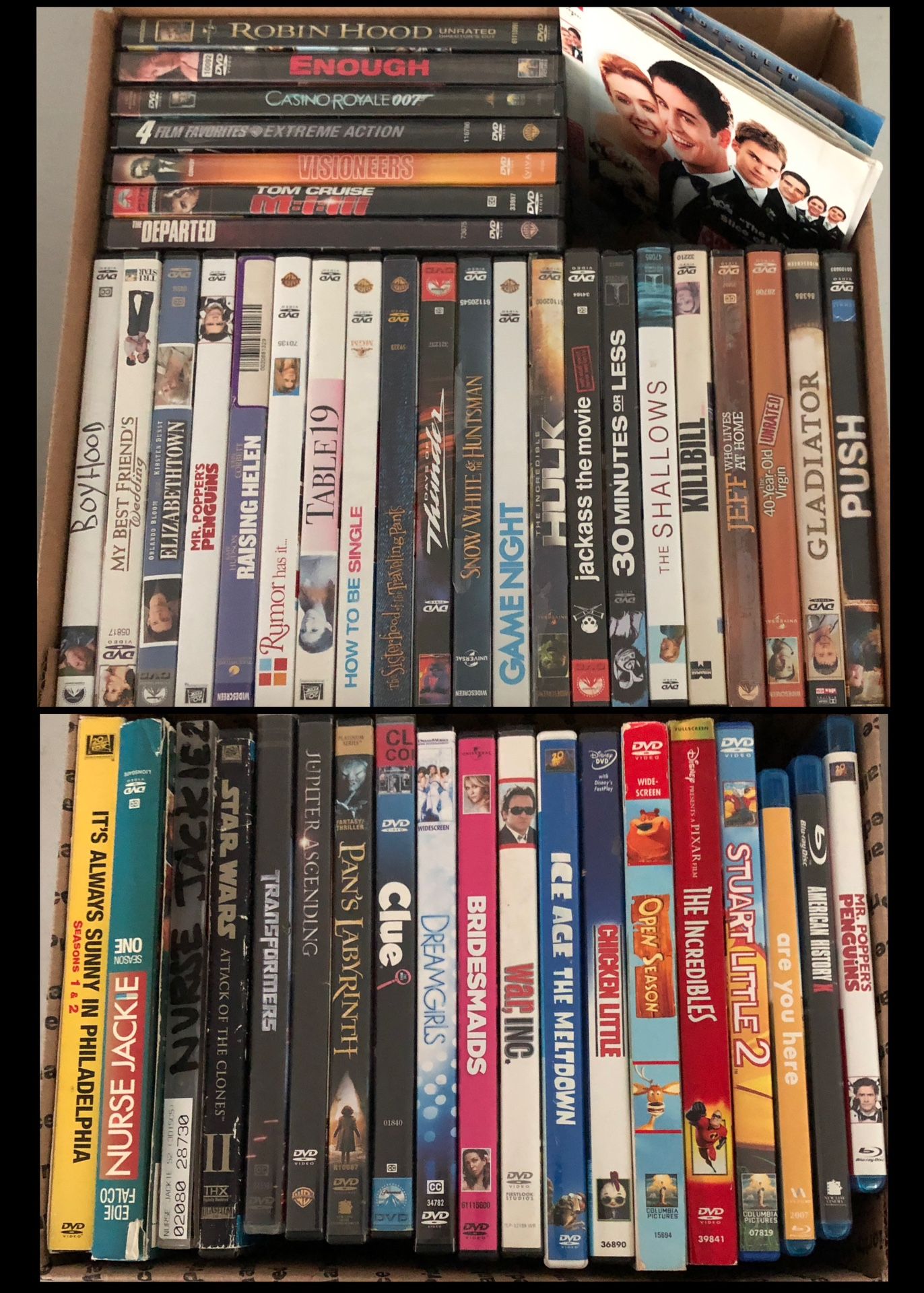 DVD Blu-ray Movie Lot
