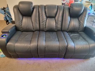 LED recliner couch