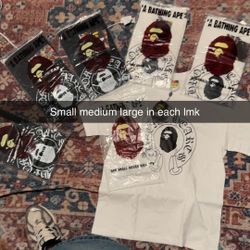 Sizes Small Medium And Large Bape/chromeheart 
