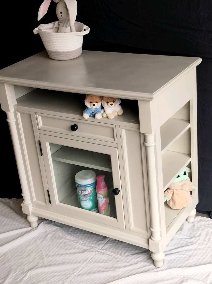 Baby Changing Table /functional Side Table -Off White