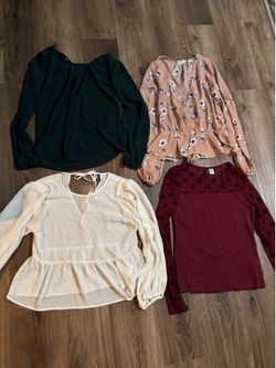 Bundle 4 blouses  for $15