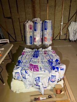 7 NEW Johns Manville R-13 Kraft-Faced Insulation Batts - $65 Each or $420 for All