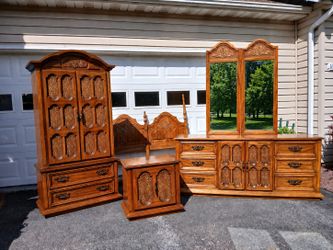Mid-century 6 Piece Queen Bedroom Set By American Drew