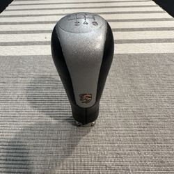 Porsche 996 911 / 986 Boxster S 6 Speed Tequipment Shift Knob Black Leather