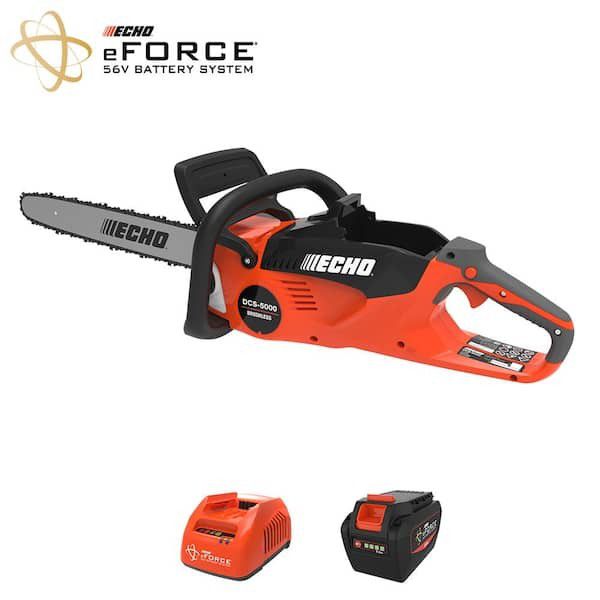 Echo eFORCE 18 in. 56V Battery Chainsaw with 5.0Ah Battery and Charger DCS-5000-18C2