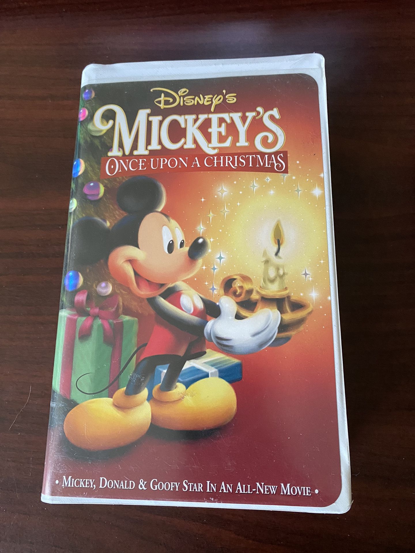 Mickey's Once Upon A Christmas (VHS), In original case with Mickey gift card !