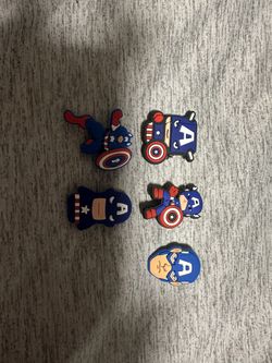 Captain America Croc Charms 