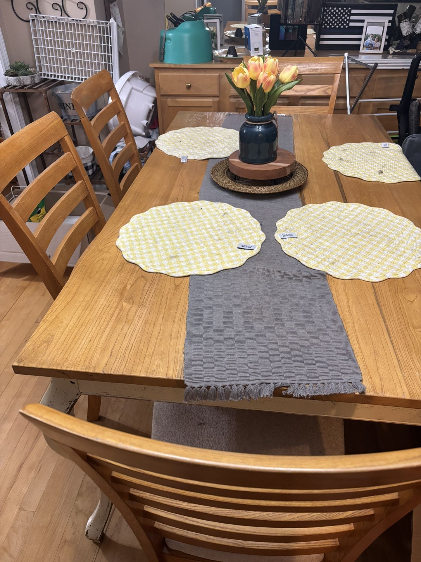 Older Farm Style Kitchen Table