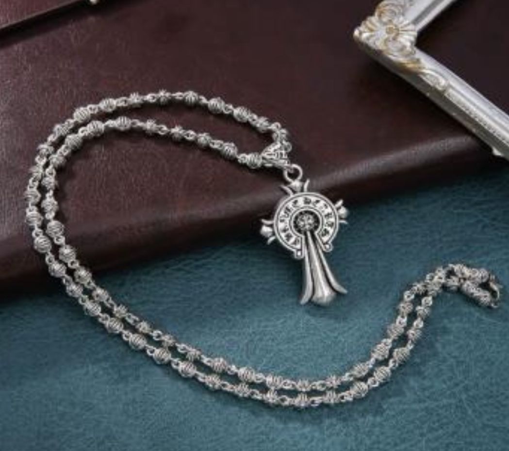 Brand New Chrome Hearts necklace & pendant