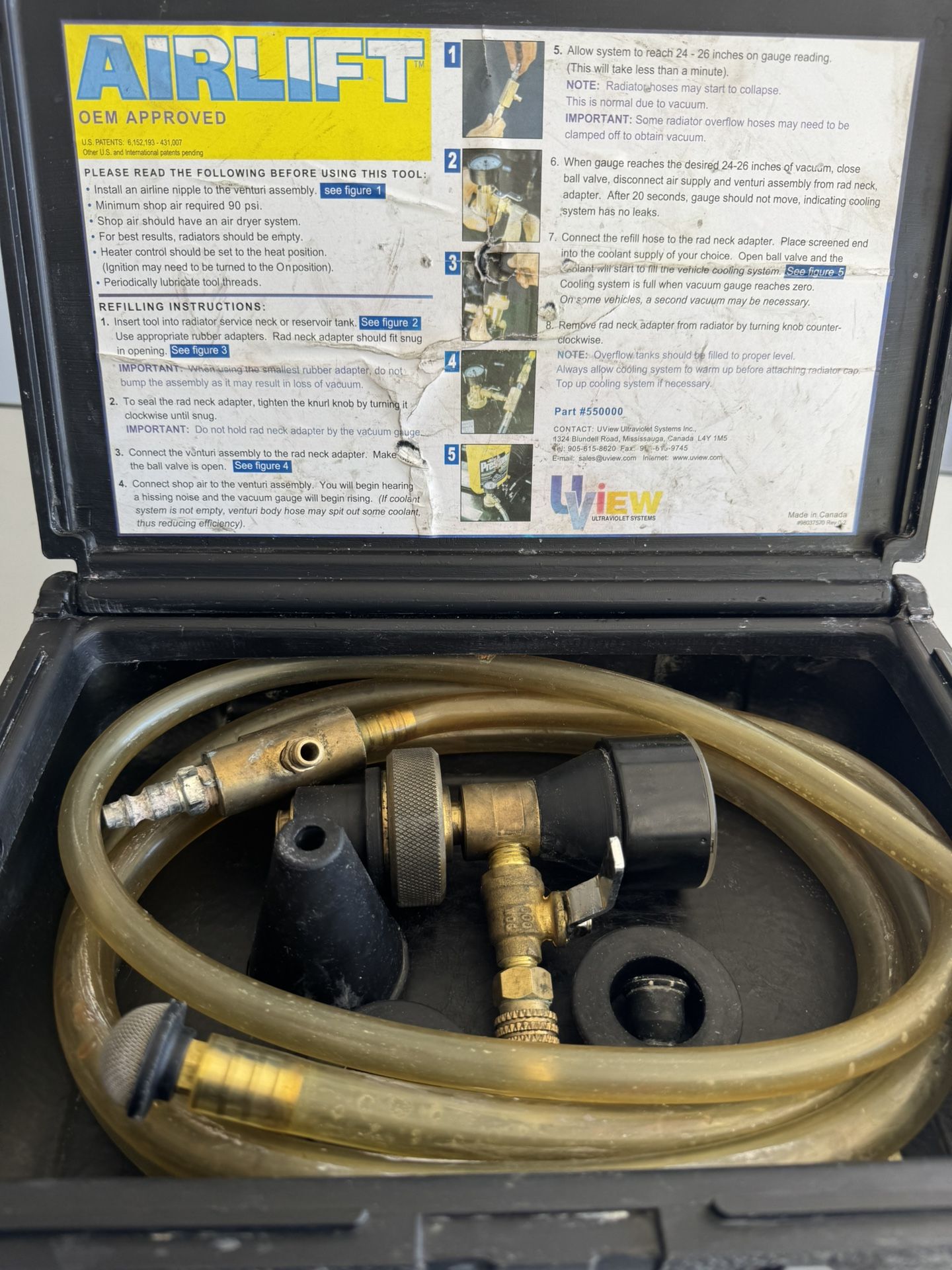 Airlift Cooling System Refill $100
