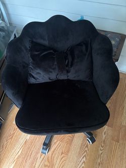Suede Black chair