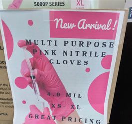 Pink Nitrile Glove